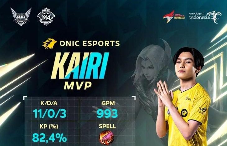 top Hero dari Jungler ikonik lain seperti Kairi (ONIC Esports)